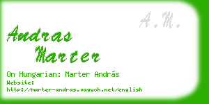 andras marter business card